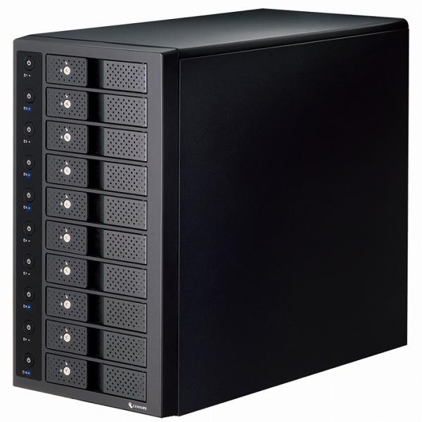 センチュリー　裸族のスカイタワー 10bay USB3.2 Gen2 IS ブラック　CRST1035U32CIS