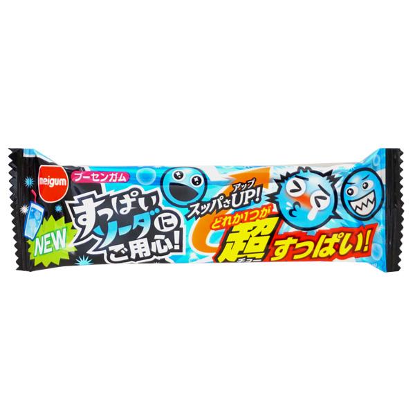 40円 メイチュー すっぱいソーダにご用心ガム [1箱 20個入] : ミカミ