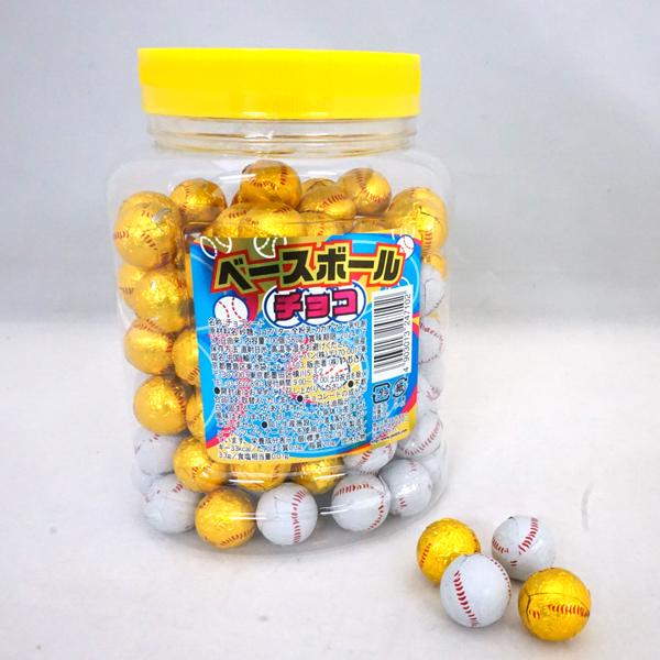 15円 やおきん ベースボールチョコ [1箱 100個入] : ミカミオンライン