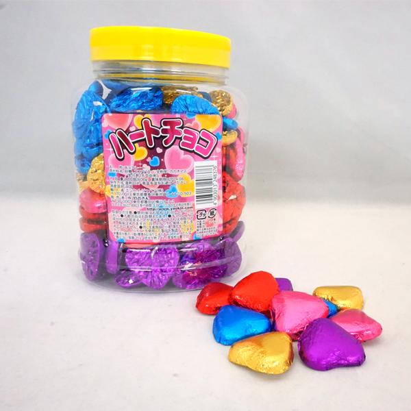 15円 やおきん ハートチョコ [1箱 100個入] : ミカミオンライン