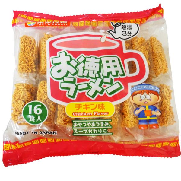 ラーメン　お菓子　ゼリーなどの販売で 東京拉麺 お徳用ラーメン [1袋 16個入] : ミカミオンラインショップ