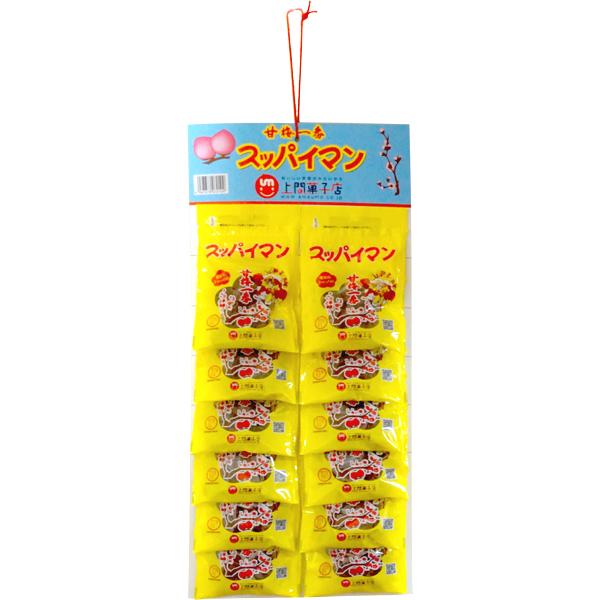 150円 ウエマ 17g台紙付きスッパイマン甘梅一番 [1枚 12個付] : ミカミ