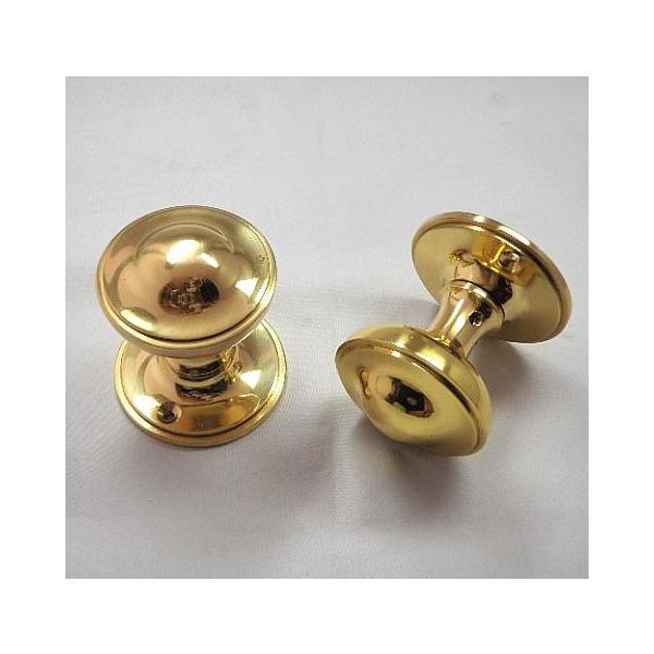 真鍮 ドアノブ オーバル ヴィクトリアン ハンドル 空錠タイプ 真鍮