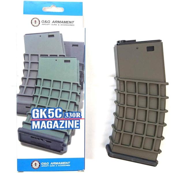 G&G G-08-096-2 M4対応 330連 GK5Cマガジン OD G&G ARMAMENT