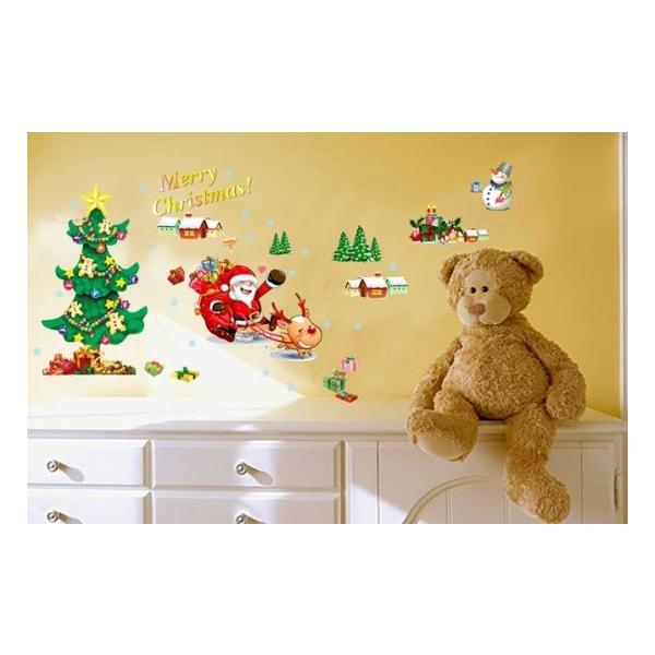 ウォールステッカー サンタクロース トナカイ クリスマスツリー 壁シール 雪だるま はがせる ソリ Buyee Buyee Japanese Proxy Service Buy From Japan Bot Online