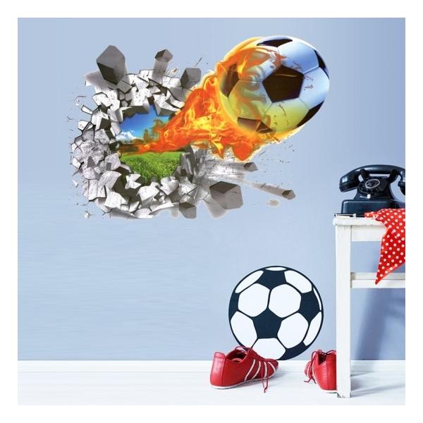 ウォールステッカー 壁を破るサッカーボール 3d 壁シール お洒落な 火を噴く球 貼り直し可能 Buyee Buyee Japanese Proxy Service Buy From Japan Bot Online