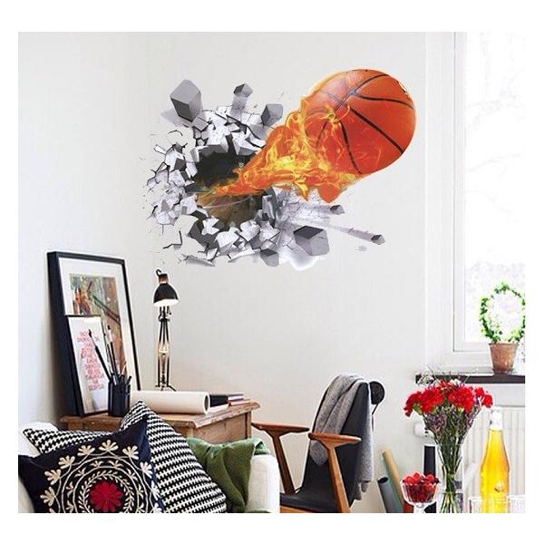 ウォールステッカー 壁を破る バスケットボール 3d 壁シール おしゃれな 火を噴く球 子ども部屋に Buyee Buyee Japanischer Proxy Service Kaufen Sie Aus Japan