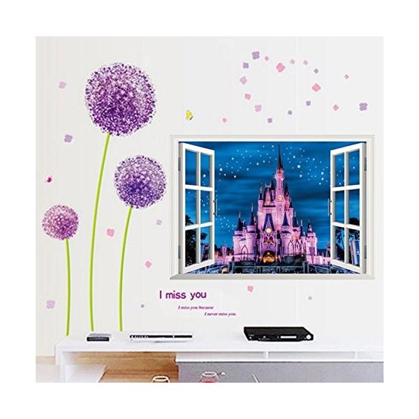 ウォールステッカー 窓 プリンセスシンデレラ城 3d 壁シール ピンク ディズニー 剥がせる 夜のお城 Buyee 日本代购平台 产品购物网站大全 Buyee一站式代购 Bot Online