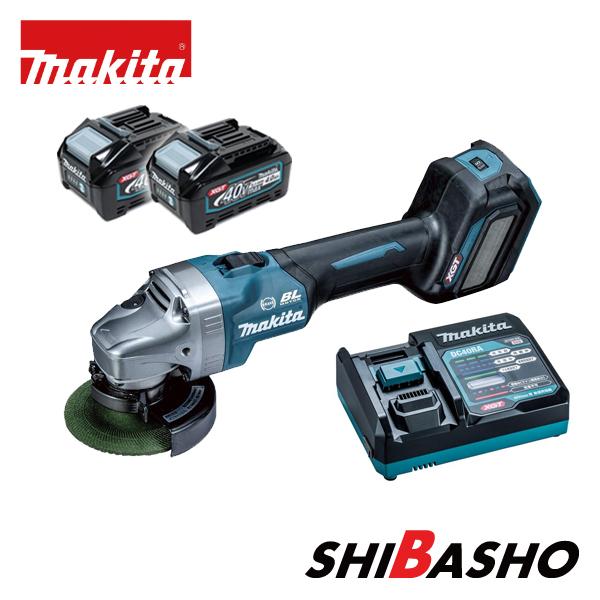 マキタ makita 40VMAX 100mmスライドスイッチ充電式ディスクグラインダ  