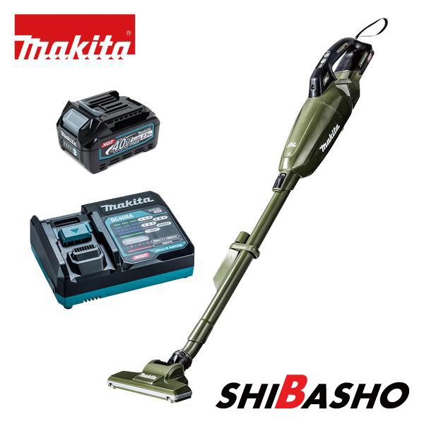 【新品・未使用品】 makita/マキタ　40Vmax 充電式クリーナー　CL001GRDO（オリーブ）　本体＋バッテリ BL4025＋充電器 DC40RA マキタ（makita） makita 40Vmax 充電式クリーナ CL001GRDO オリーブ