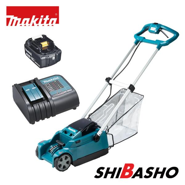 送料込 Makita 230ミリ充電式芝刈機 バッテリ、充電器、集草カゴ付 マキタ（makita） makita 18V充電式芝刈機 MLM230DSF バッテリBL1830B
