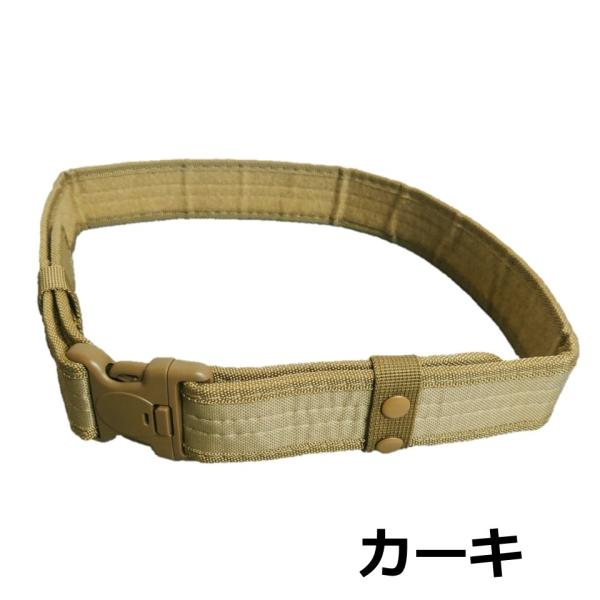 ミリタリーベルト 110cm ミリタリー ナイロン カーキ