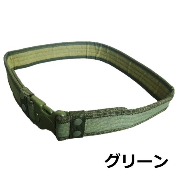 ミリタリーベルト 110cm ミリタリー ナイロン グリーン