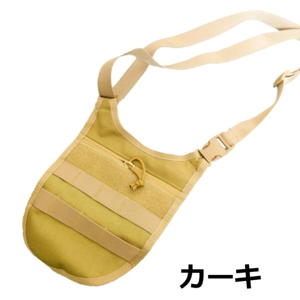 サコッシュ 22×19  モールシステム ミリタリー ナイロン カーキ