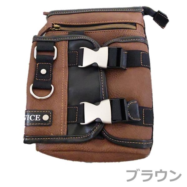 デバイス シザーバッグ ショルダーバッグ 2way 合成皮革 ブラウン DEVICE DCG70039