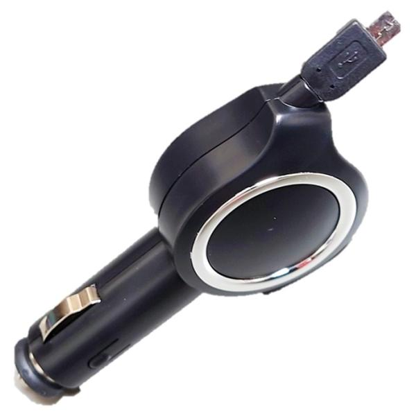 槌屋ヤック カーチャージャー 12V車 MicroUSB 70cm 充電 YAC TP-180