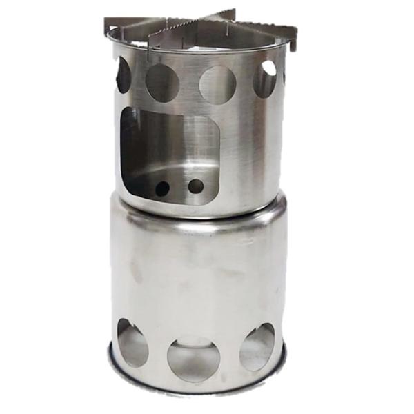 ノーブランド（ジェネリック）素材：ステンレス生産国：中国重さ：約210gサイズ：約11.5×21cm(径×高さ)収納サイズ：約11.5×10cm(径×高さ)ネイチャーストーブキャンプ場や森に落ちている小枝や落ち葉、松ぼっくりなど自然のものを...