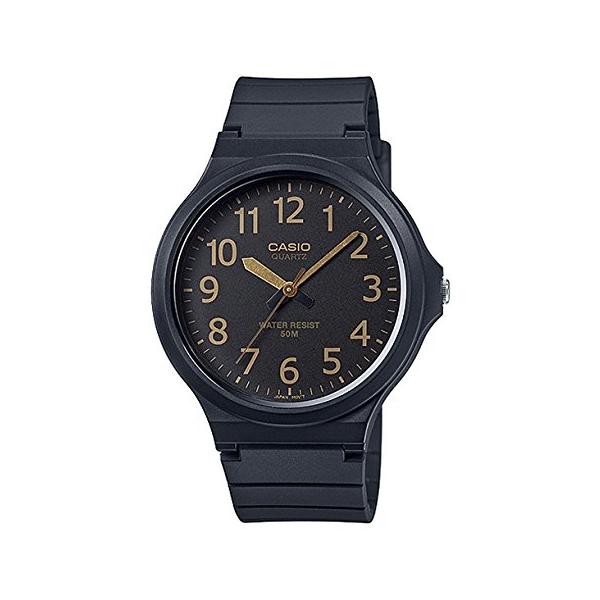 CASIO STANDARD ANALOGUE MENS チープカシオ 腕時計 アナログ ブラック×ゴールド MW-240-1B2VDF