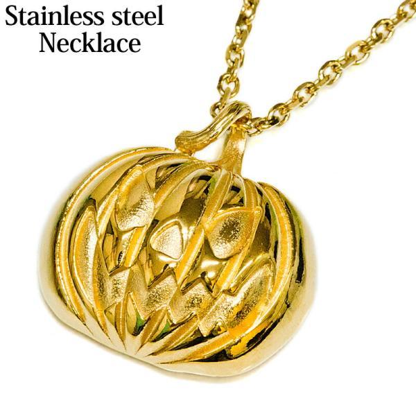 アクセサリー ステンレス パンプキンネックレス / ゴールド