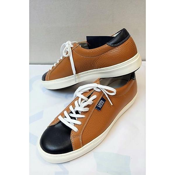 ラウラフェリーチェ Laurafelice 切り替えレザースニーカー ブラウンネイビーネイビー メンズシューズ パターンオーダー品 100 92 2 4seasons Gallery 通販 Yahoo ショッピング
