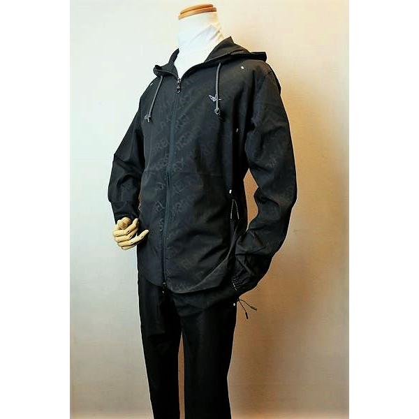 1piu1uguale3 golf ロゴウィンドブレーカー ブラック 6 1piu1uguale3 golf ロゴウィンドブレーカー ブラック 6