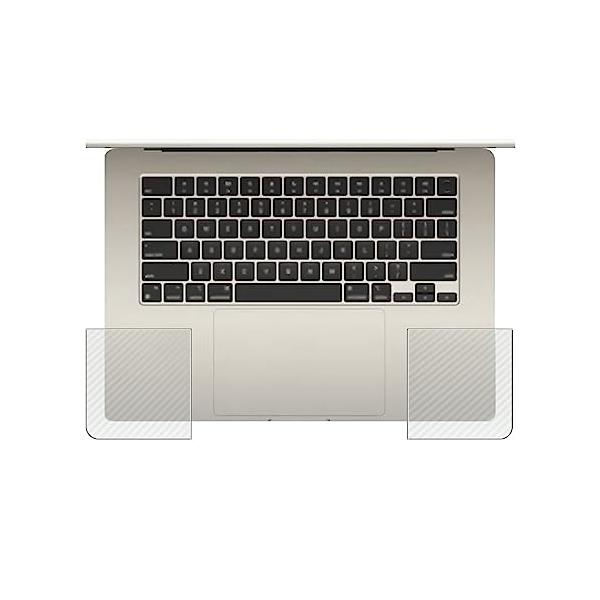 ClearView MacBook Air 15.3インチ 2024 M3 / 2023 M2用 カーボン調 パームレスト保護フィルム 日本製