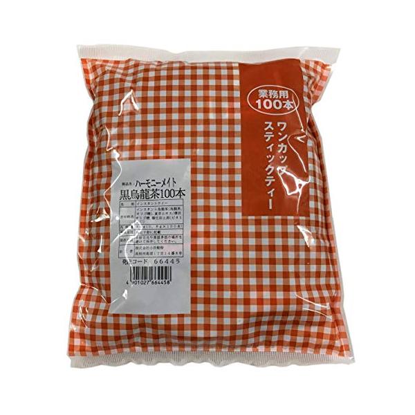 業務用インスタント黒ウーロン茶0.8g*100本入り サッと溶ける粉末タイプ
