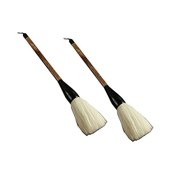 商品説明 中号39cm,斗〓　二本セット　幅広い書体に適していて毛が柔らかく墨がつきやすく手にフィットしやすい作りで長く使いやすい羊毛筆になります。 適用書体 羊毛筆に向いている書体は、くずさない書き方をする標準的な楷書や、楷書を少しくずし...