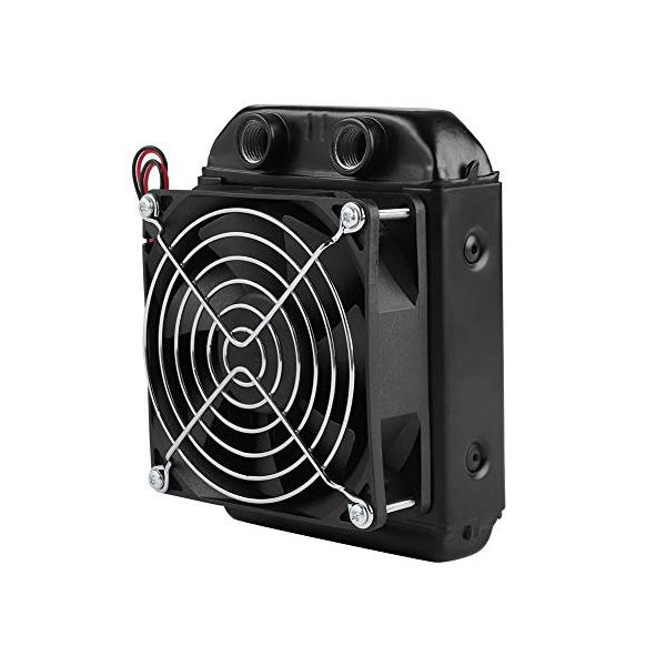 Bewinner 水冷ラジエーター 水冷熱交換器 8チューブ 90mm