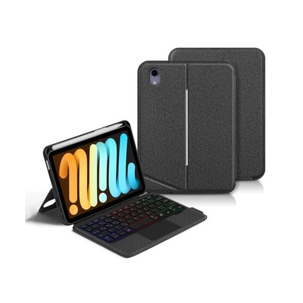縦置き対応 2024 iPad mini7 (A17 Pro) キーボードケース 2021 Mini 第