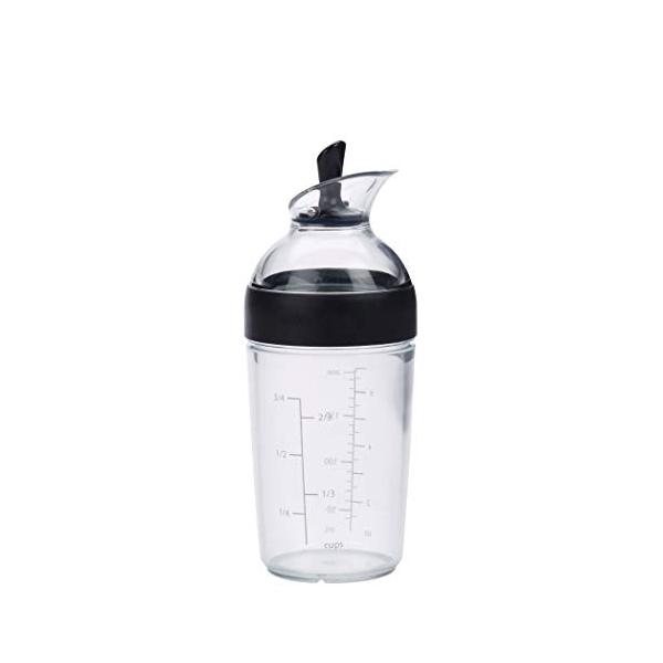 OXO オクソー ドレッシングシェーカー 200ml 小 食洗機対応 ブラック