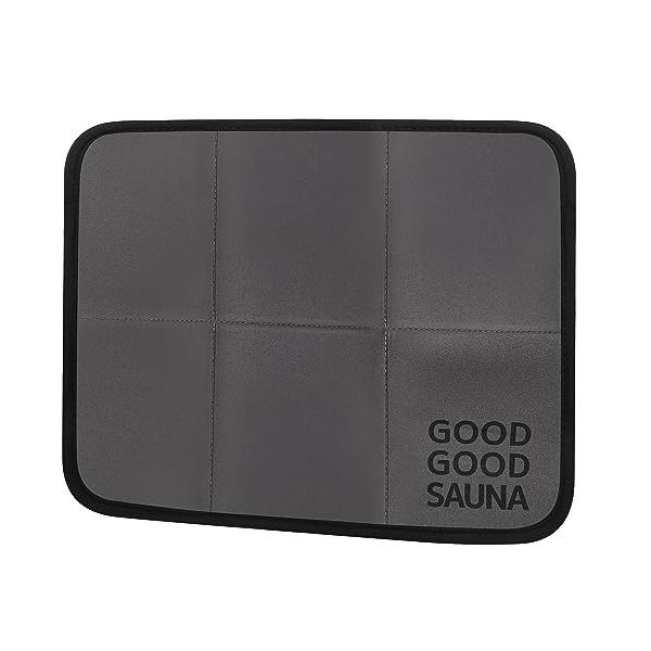 商品仕様  サイズ：横40.5cm*縦30.5cm 材質：ナイロン 中材:SBR フチ:ポリエステル こんな方にオススメです  知らない人が汗をかいたマットの上に座るのに抵抗がある。 行きつけのサウナにマットがない。 使い回しの供用サウナマ...