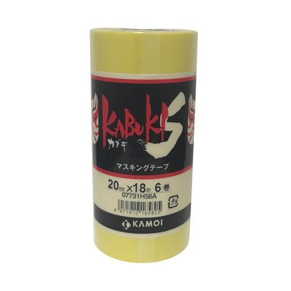 カモ井加工紙 KABUKI-S マスキングテープ 20X18M(6P) : 4Speed Online