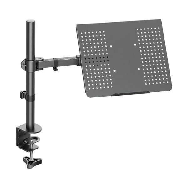 ノートパソコン&amp;モニター両用式 15.6インチまで、重量が10kg以内のノートパソコンに対応します。*ノートパソコントレイを外して、モニターアームとしても使用できます。VESA規格が75x75mmまたは100x100mm、サイズが1...