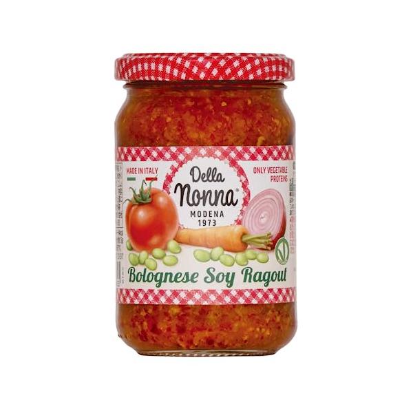 大豆ミートを使用したボロネーゼ ミートソース ソースです。リゾットやラザニアのソースとしてもお使いいただけます。大豆ミートはタンパク質が豊富な食品です＊ヴィーガン認証品 デラノンナ イタリア産のトマトを使用したパスタソースです。トマトの酸味...