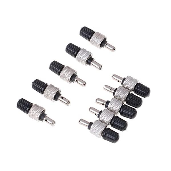 1.セット内容：自転車用長持ちバルブ10個、一般的な自転車の英式/ドイツ式バルブに装着する、虫ゴムのいらない耐久性に優れた高級自転車用バルブです。この自転車タイヤ用バルブキャップは、バルブコアを破壊、汚れ、ほこりから保護するのに役立ちます。...