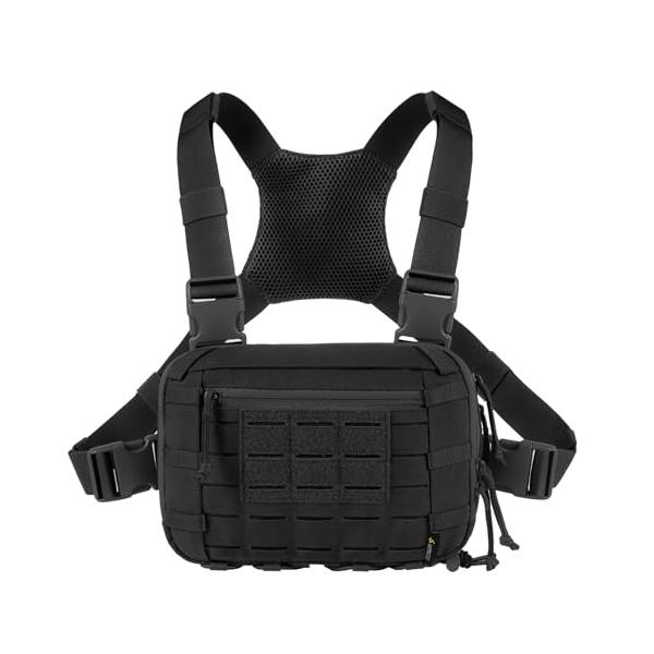 [VOTAGOO GEAR] 軽量 MOLLEランニングバッグ、タクティカルチェストバッグ、タクティカルベスト