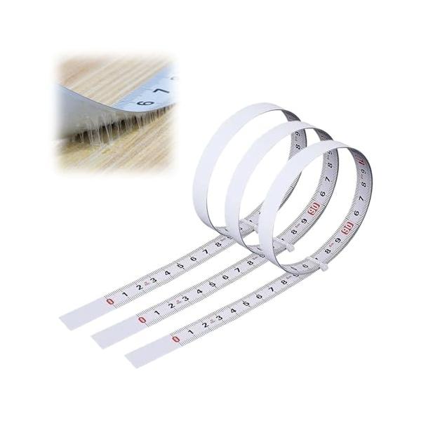 商品内容 ：定規は白いマットペイント調で、柔らかい金属製で自由にカットできます。幅は約1.3cm、長さは約1メートルです。正目盛、逆目盛、正逆両方向目盛の3種類があり、裏面に粘着剤が付いており自由に貼り付けることができます。 使いやすい :...