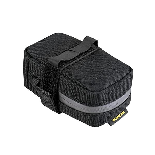 Topeak Elementa スリムサドルバッグ XS ブラック, ブラック///ホワイト, 0.2l