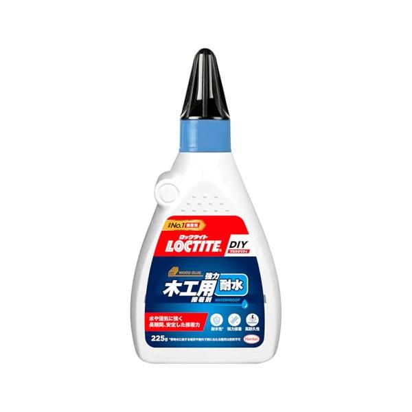 LOCTITE(ロックタイト) 強力木工用接着剤 耐水 225g - 高い接着力と耐水性のある木工用接着剤