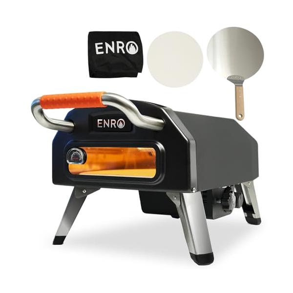 ENRO ポータブル ピザ窯 ガス式窯焼名人2  お庭やマンションのベランダで本格ピザが焼ける  収納バッグ付き