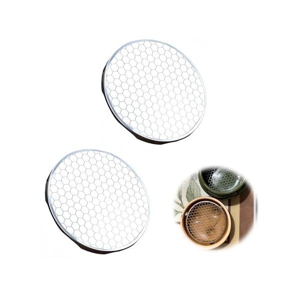 EsiFare?お香立て 網 2枚セット お香置き お香 皿 香道 ミニ ステレンス網 香炉 取り替用網 交換網 線香皿用ネット 防炎 防火 耐熱 (直径5.9cm)