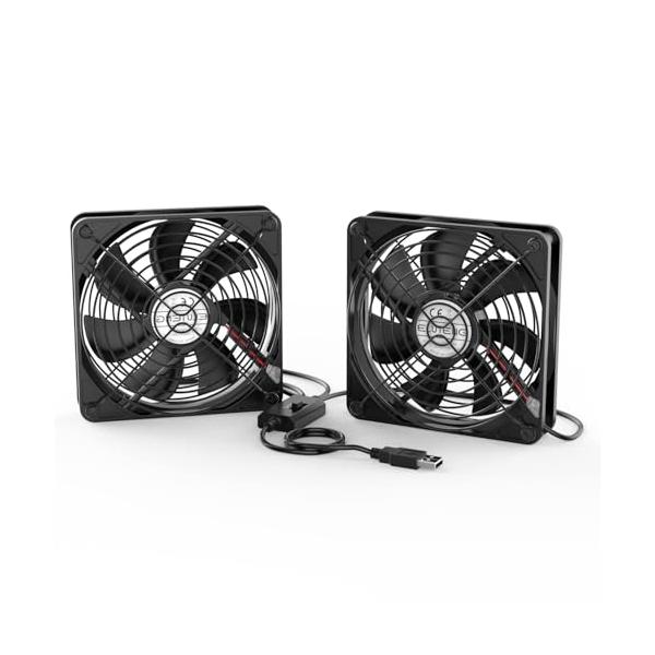 幅広い実用性 120mm USBファンはパソコン、ルーター、HDDなどの冷却装置だけでなく、AV機器やゲーム機にも適しています。 USB端子を備えた機器に接続するだけで、配線の手間をかけずに簡単に冷却できます。ファンの本体の厚さは1cmで金...