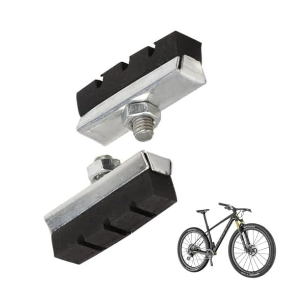 自転車ぶれーきパット, 1ペア自転車 V ブレーキパッドゴム靴黒ブロック耐久性のある ロードバイクアクセサリー