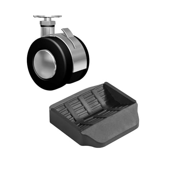 型式：KL-CBH6色：ブラック本体サイズ 高さ*幅*奥行 ：1.6*4.4*6.7*総重量：0.15kg(総重量)材質：エラストマー樹脂文房具・オフィス用品:オフィス家具・収納:オフィス家具小物・パーツ:キャスター・固定脚