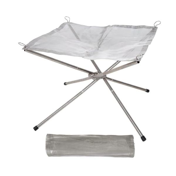 * 抜群な耐熱性 網は高品質304ステンレス製で耐熱性が高く、腐食しにくいです  網目が細かく、焦げた灰が地面に落ちにくく汚れが気にする必要がありません。* 火起こしがスムーズ シートの網目から空気が入るので、地面で火起こしするよりも短時間...