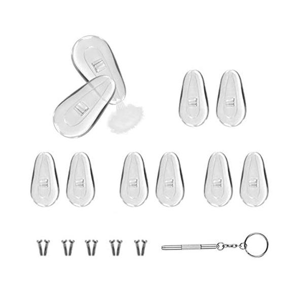 クッション鼻パット ： 従来の鼻パットと違い、中空構造になっております。 軽くて衝撃を吸収でき、鼻への負担を大幅に減らします。通気性が良い。  優れたエア鼻パッド ：高級シリコン素材を採用しており、錆びにくく、変色、変形もしにくく、アレルギ...