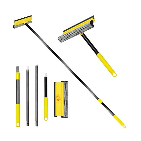 効率的に窓を掃除したいですか このフロアワイパーロングハンドルは天然の柔らかいゴムと高品質のスポンジで作られており、窓の汚れをよく落とすことができるだけでなく、ガラスの表面を損傷から保護することができます。多機能プロの家庭用窓拭き ワイパー...