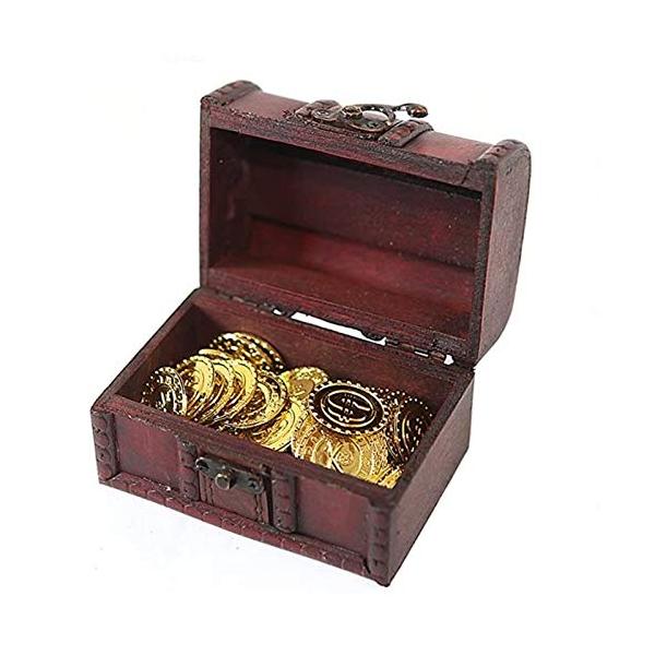 SCGEHA 宝箱 アンティーク 風 海賊 パイレーツ 財宝 お宝 小物入れ