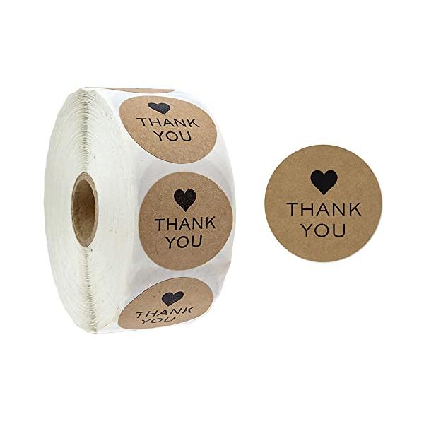 ありがとう サンキューシール Thank you シール ギフトシール ありがとうシール 500枚入り 一枚25mm 母の日 結婚式 誕生日 記念日 感謝の日用 業務用 ステッカー